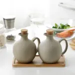 Japanese Style Oil Bottles Round