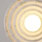Japanese Style Round Wavelength Wall Fixture Lamp
