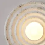 Japanese Style Round Wavelength Wall Fixture Lamp