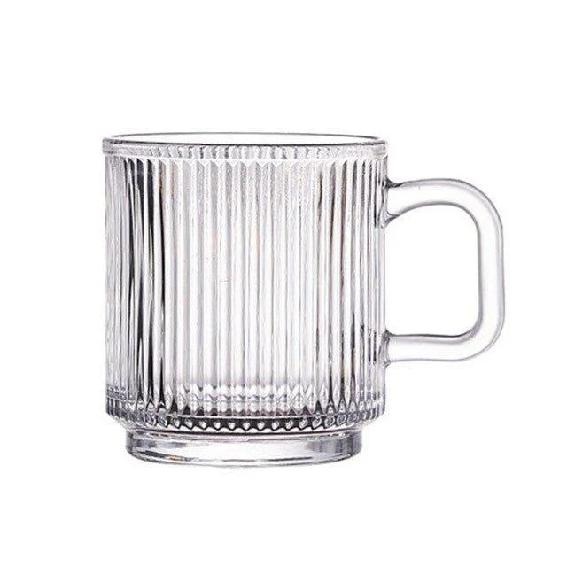 Japanese Style Vertical Stripe Glass Cup -  - #tag1#