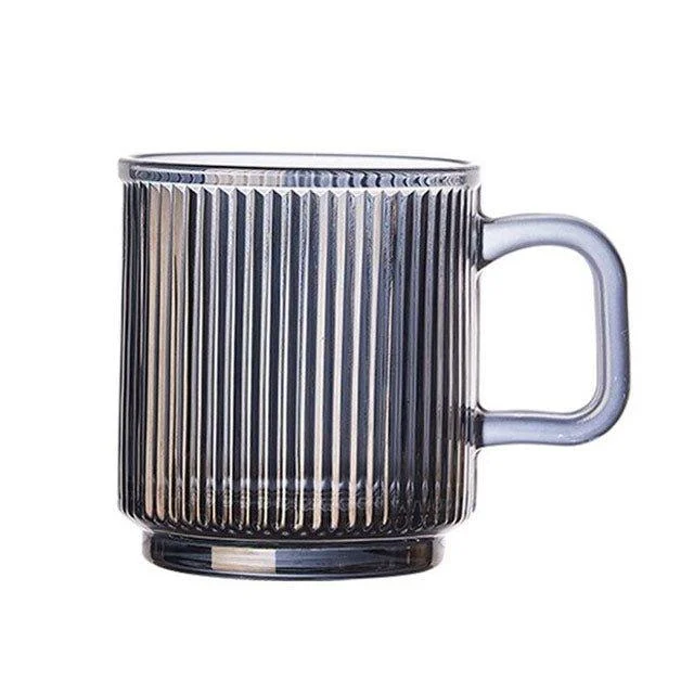 Japanese Style Vertical Stripe Glass Cup -  - #tag1#