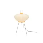 Japanese Wabi Sabi Rice Paper Compressed Round Floor Lamp