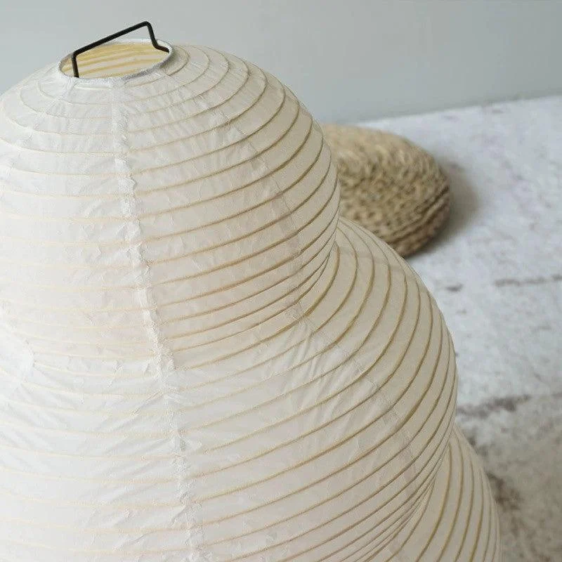 Japanese Wabi-Sabi Style Curvy Floor Lantern Lamp -