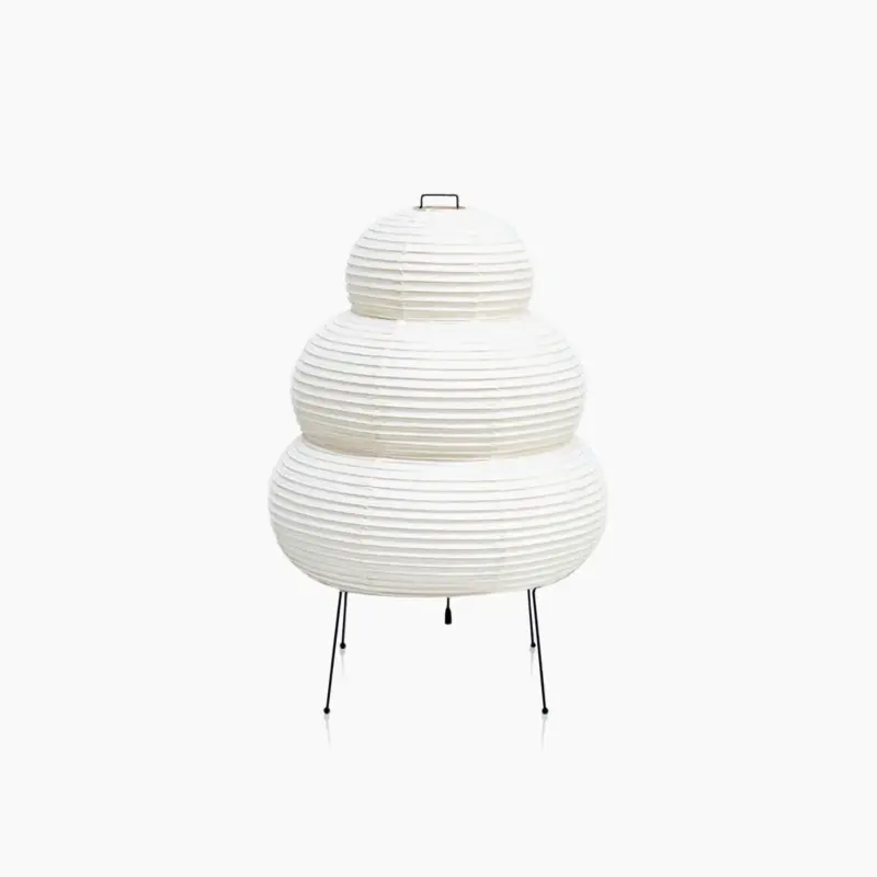 Japanese Wabi Sabi Style Curvy Floor Lantern Lamp