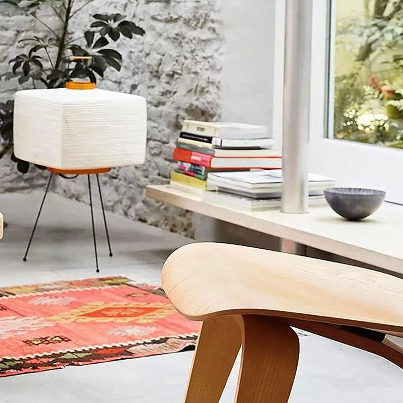 Japanese Wabi-Sabi Style Rice Paper Floor Lantern Lamp -