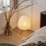 Japanese Wabi Sabi Style Rice Paper Lantern Lamp