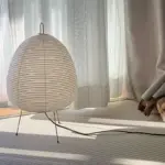 Japanese Wabi Sabi Style Rice Paper Lantern Lamp