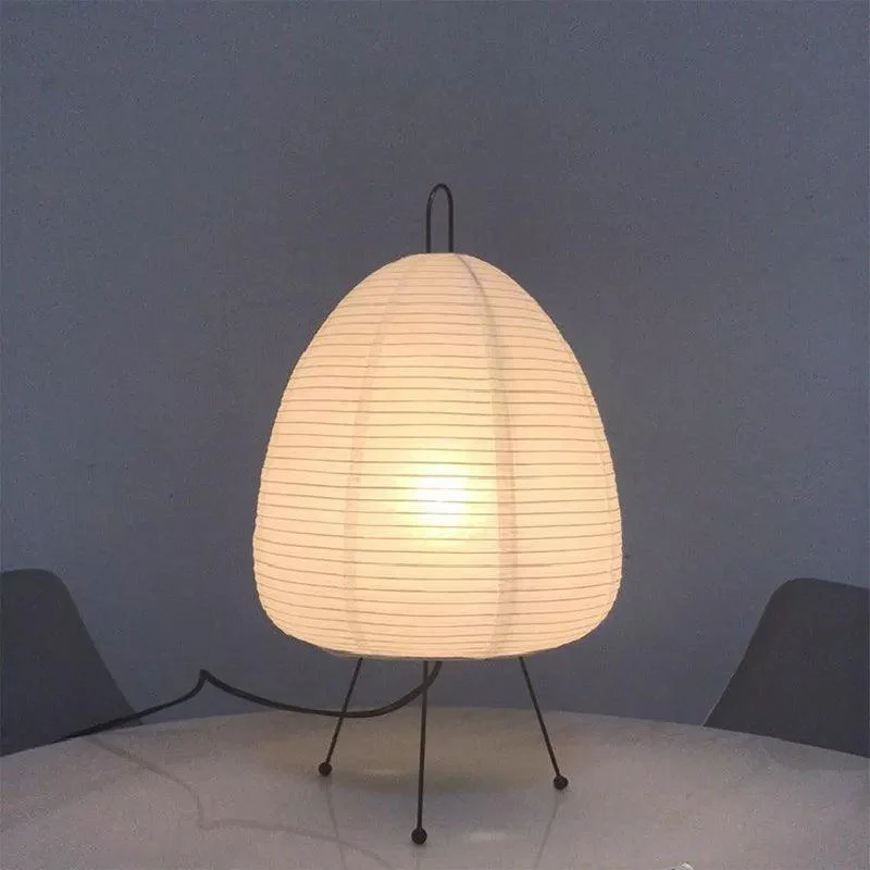 Japanese Wabi-Sabi Style Rice Paper Lantern Lamp -