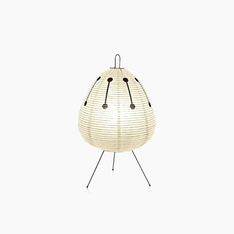 Japanese Wabi Sabi Style Rice Paper Patterned Lantern Lamp