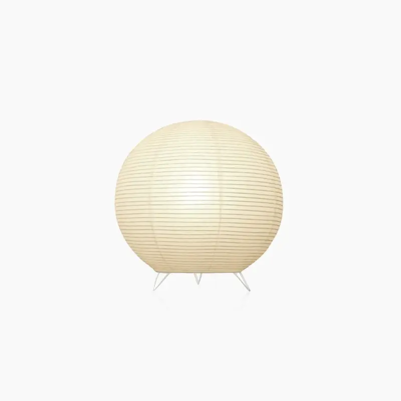 Japanese Wabi Sabi Style Rice Paper Sphere Lantern Lamp
