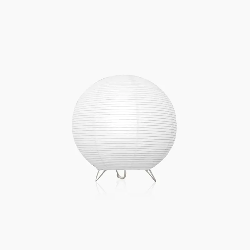 Japanese Wabi Sabi Style Rice Paper Sphere Lantern Lamp
