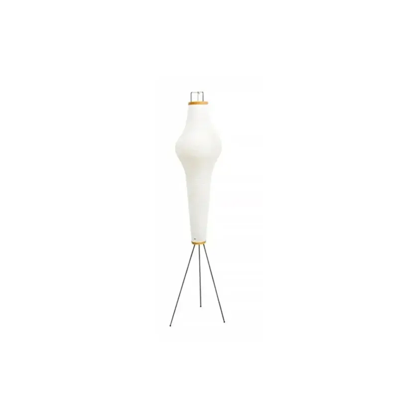 Japanese Wabi Sabi Style Rice Paper Vase Floor Lamp