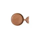 Japanese Wooden Fish Condiment Snack Tray Coaster