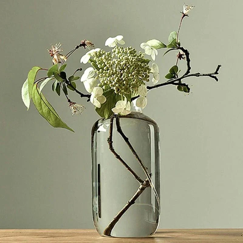 Japanese Zen Inspired Transparent Glass Vase -  - #tag1#