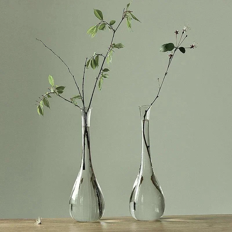 Japanese Zen Inspired Transparent Glass Vase -  - #tag1#