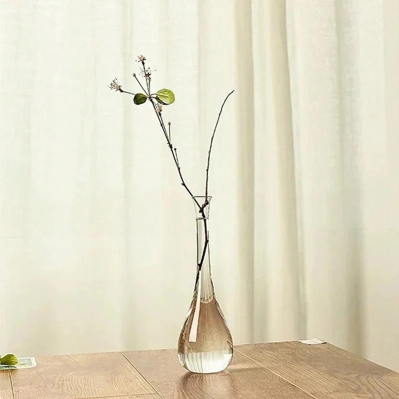 Japanese Zen Inspired Transparent Glass Vase -  - #tag1#