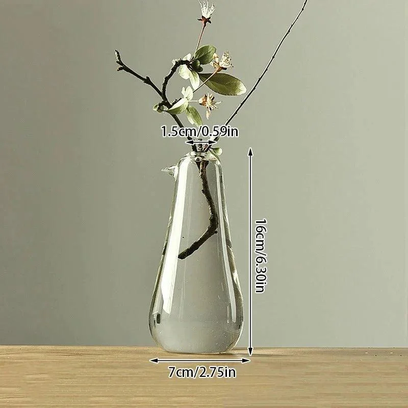 Japanese Zen Inspired Transparent Glass Vase -  - #tag1#