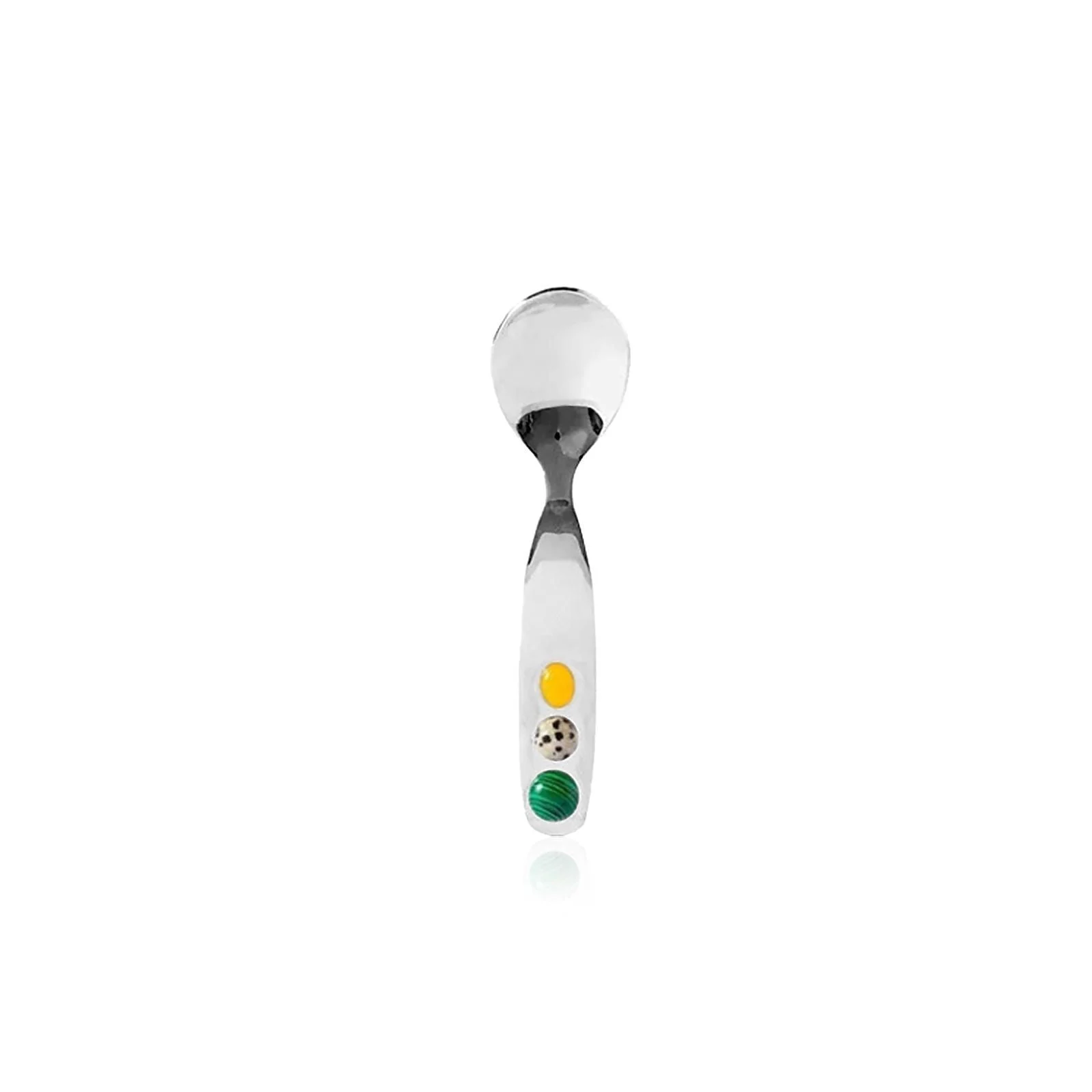 Jelly Bean Stainless Steel Dessert Fork & Spoon -