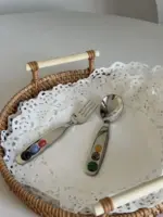 Jelly Bean Stainless Steel Dessert Fork Spoon