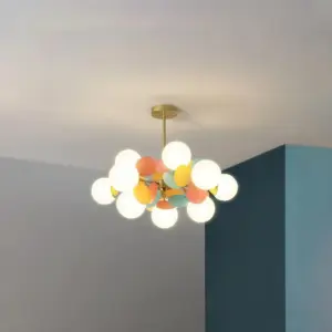 Homeko Multicolored Flower Living Room Chandelier