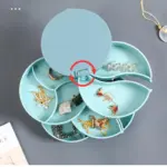 Jewelry Storage Box Multilayer Rotating Plastic Jewelry Stand Earrings Ring Box Cosmetics Beauty Container Organizer with 9d43f2b6 a720 4684 b5df 054d19c4bbcf