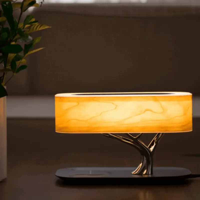 Joy of Life Table Lamp Wireless Charger and Bluetooth Speaker tag1