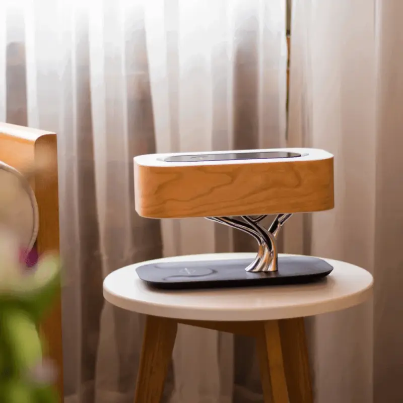Joy of Life Table Lamp Wireless Charger and Bluetooth Speaker tag1