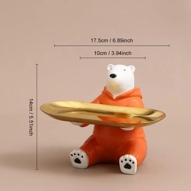 Jumpsuit Polar Bear Tray - Homeko