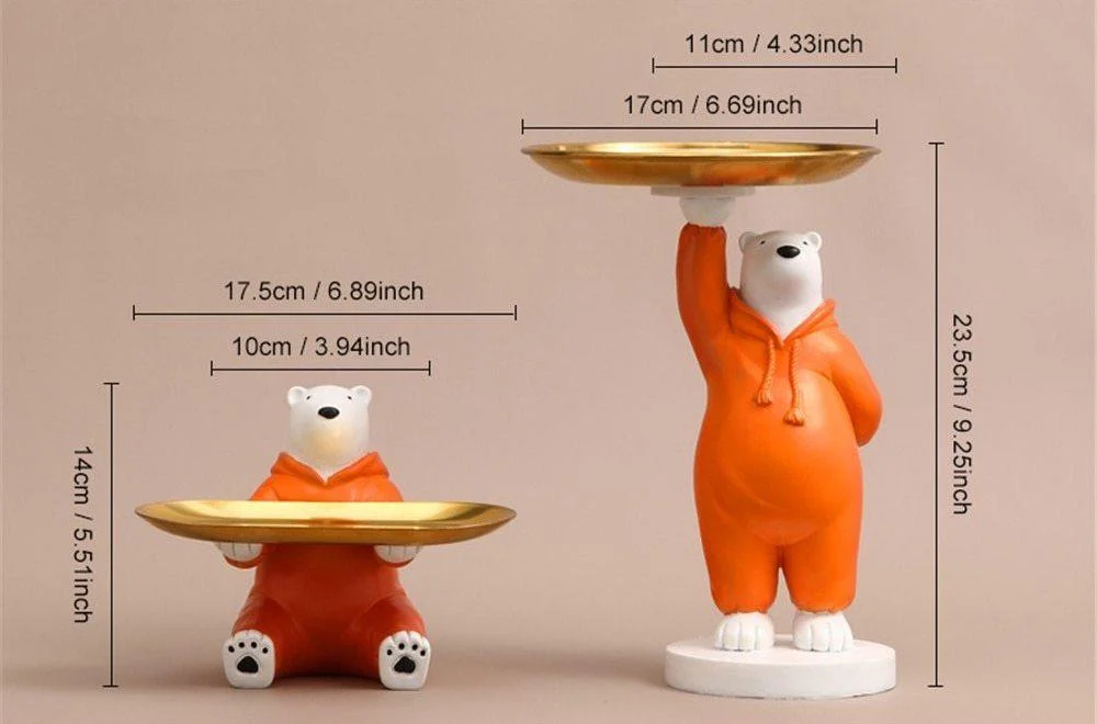 Jumpsuit Polar Bear Tray - Homeko