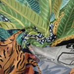 Jungle Tiger Girl Wall Tapestry tag1