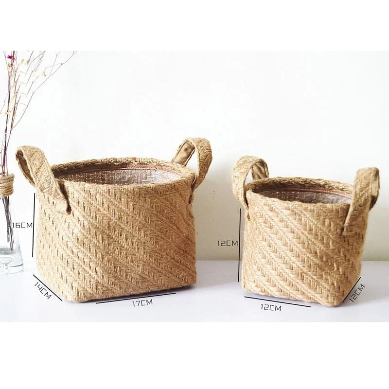 Jute Cloth Basket -  - #tag1#