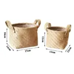 Jute Cloth Basket tag1