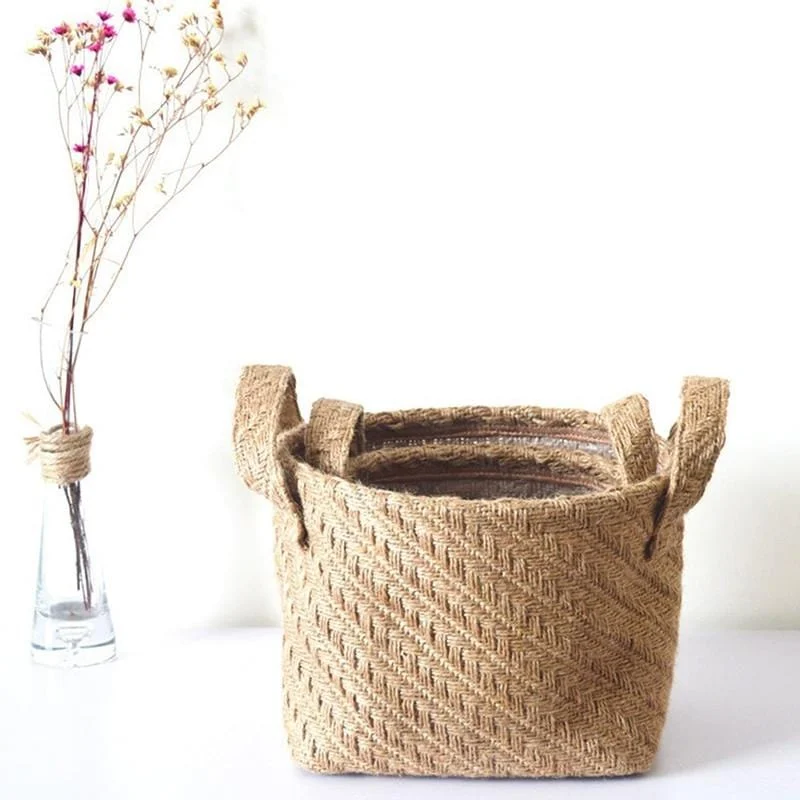 Jute Cloth Basket -  - #tag1#