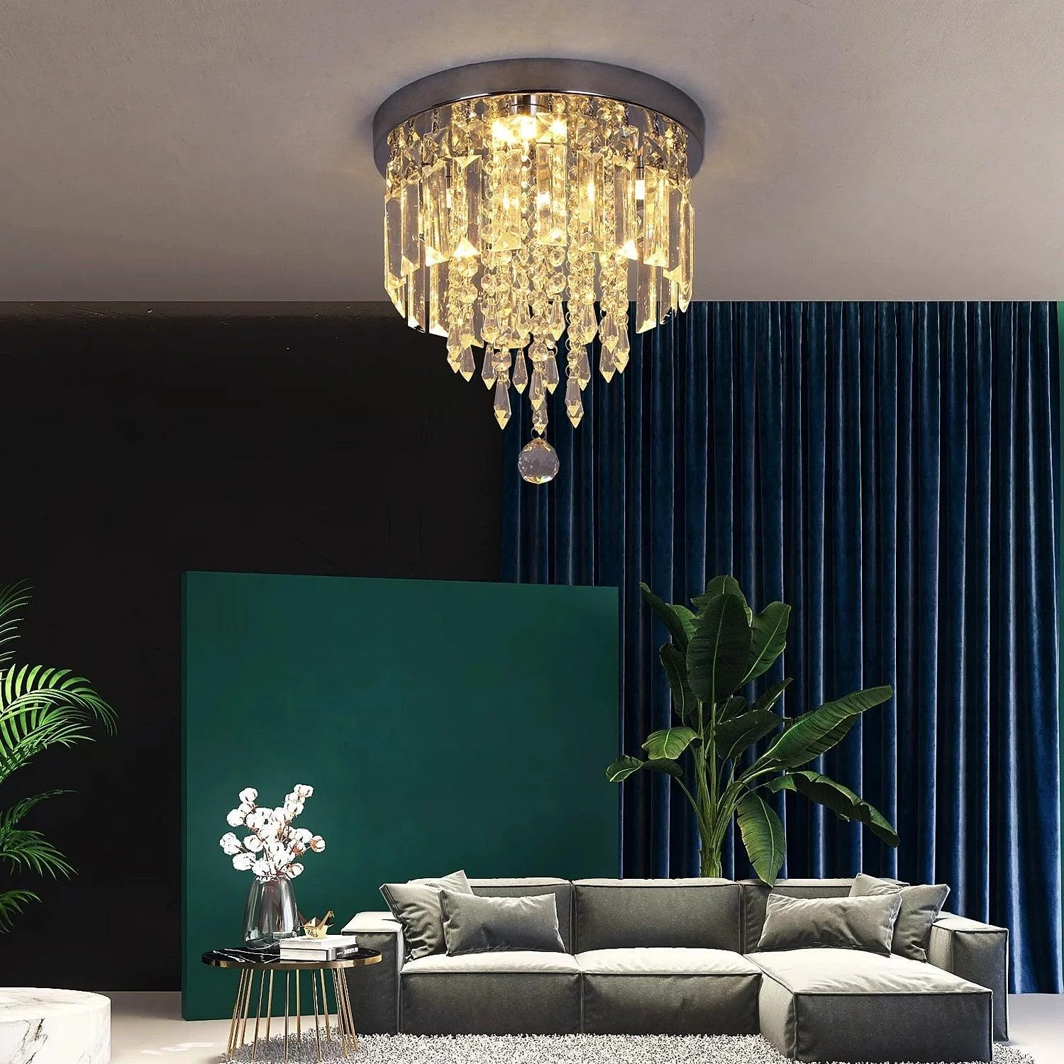 K9 Crystal LED Chandelier Ceiling Lamp -  - #tag1#