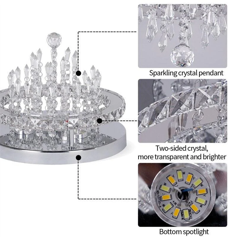 K9 Crystal LED Chandelier Ceiling Lamp -  - #tag1#
