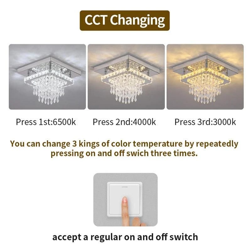 K9 Crystal LED Chandelier Ceiling Lamp -  - #tag1#