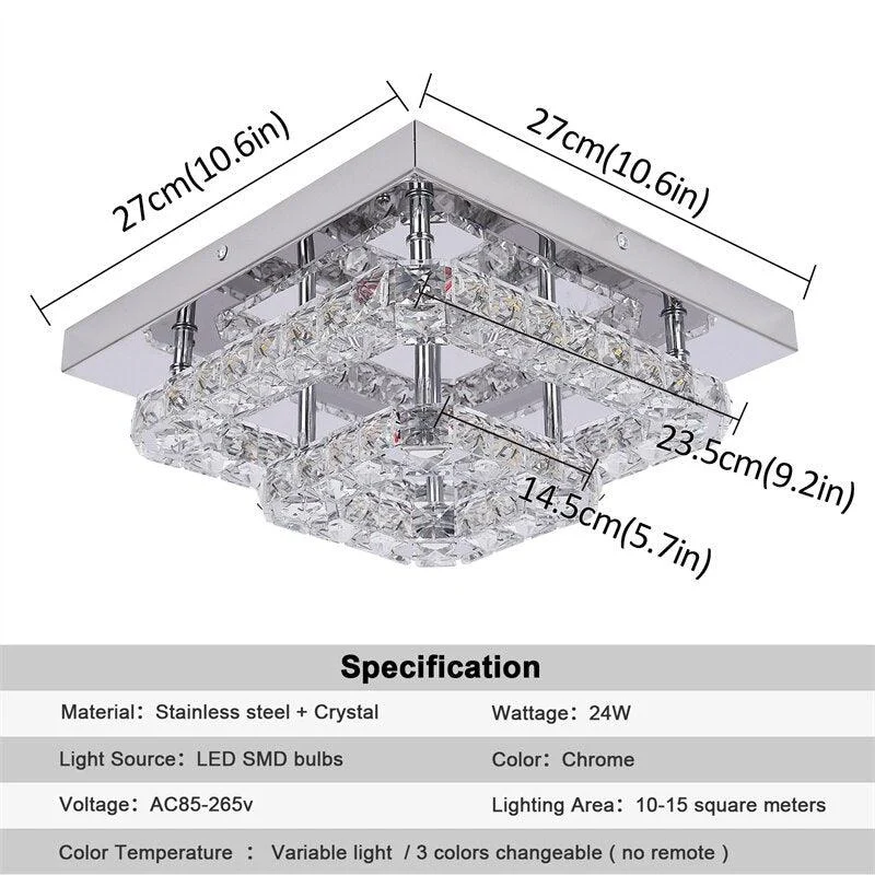 K9 Crystal LED Chandelier Ceiling Lamp -  - #tag1#