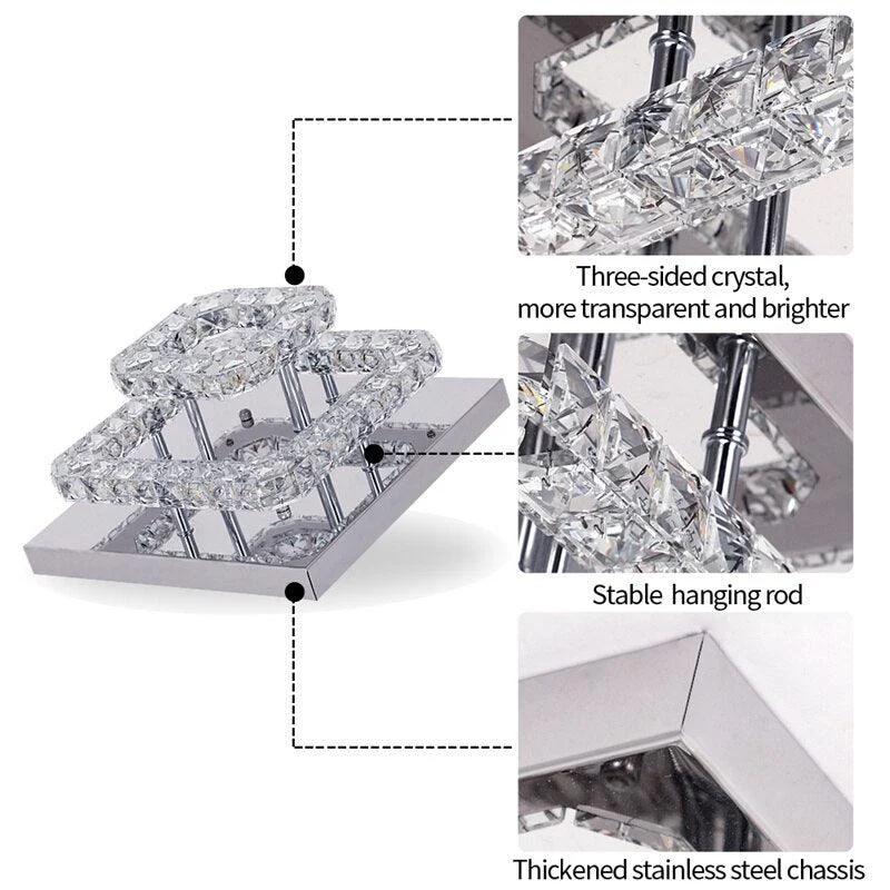 K9 Crystal LED Chandelier Ceiling Lamp -  - #tag1#