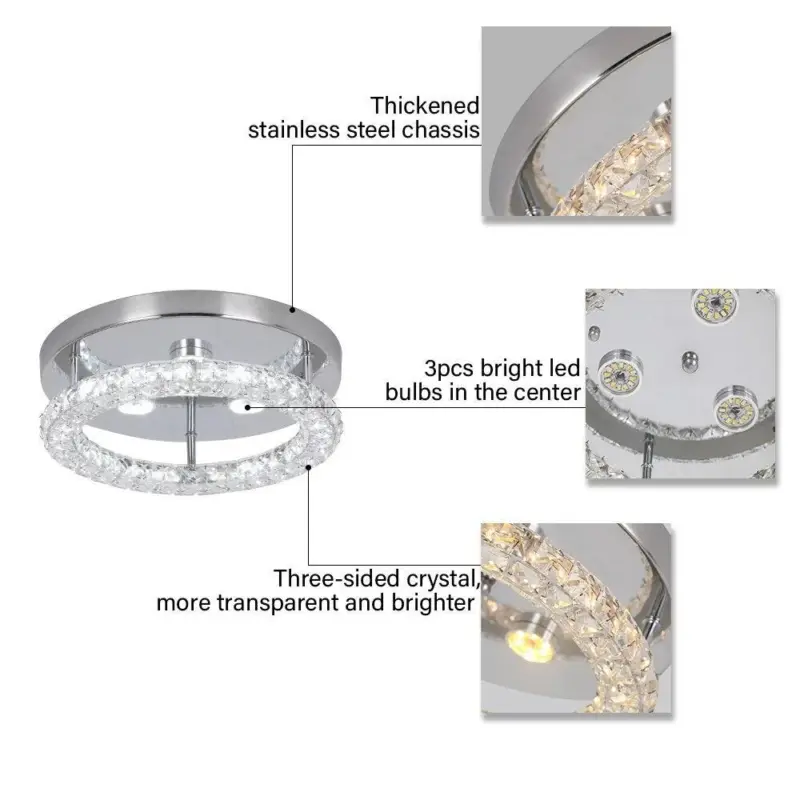 K9 Crystal LED Chandelier Ceiling Lamp tag1
