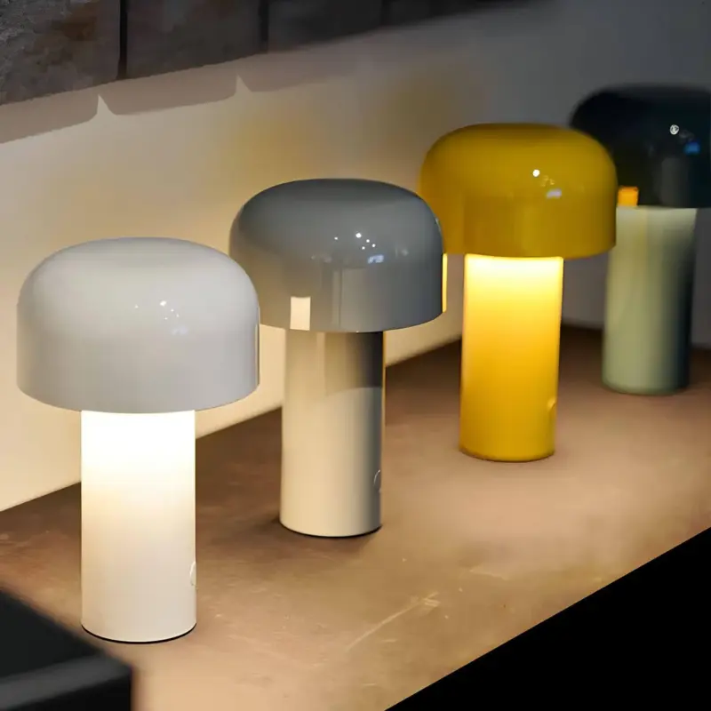 KabelloseRetro DesignLEDTischlampemitTouch FunktionundUSB5