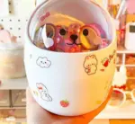 Kawaii Bear Mini Desktop Trash Can With Lid