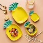 Kawaii Ceramic Pineapple Plates