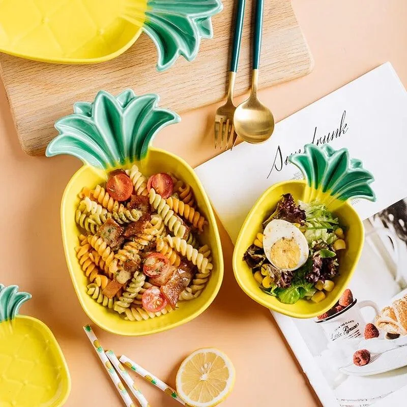 Kawaii Ceramic Pineapple Plates -