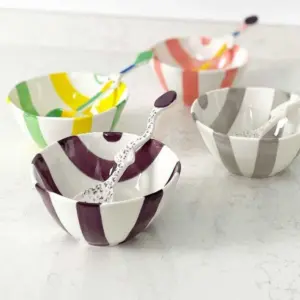 Kawaii Japanese Ceramic Matcha Bowl Spoon Set - 