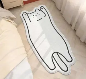 Kawaii Non slip Bedroom Cat Rug
