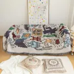Keith Haring Jigsaw Throw Blanket tag1