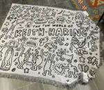 Keith Haring Jigsaw Throw Blanket tag1