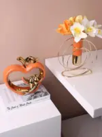 Keramische Holle Ambachten Apple Gouden Vogel Simulatie Dier Keramische Handwerk Woninginrichting Decoratie Accessoires Beeldjes