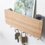 Key Holder Stylish Bamboo Organizer tag1