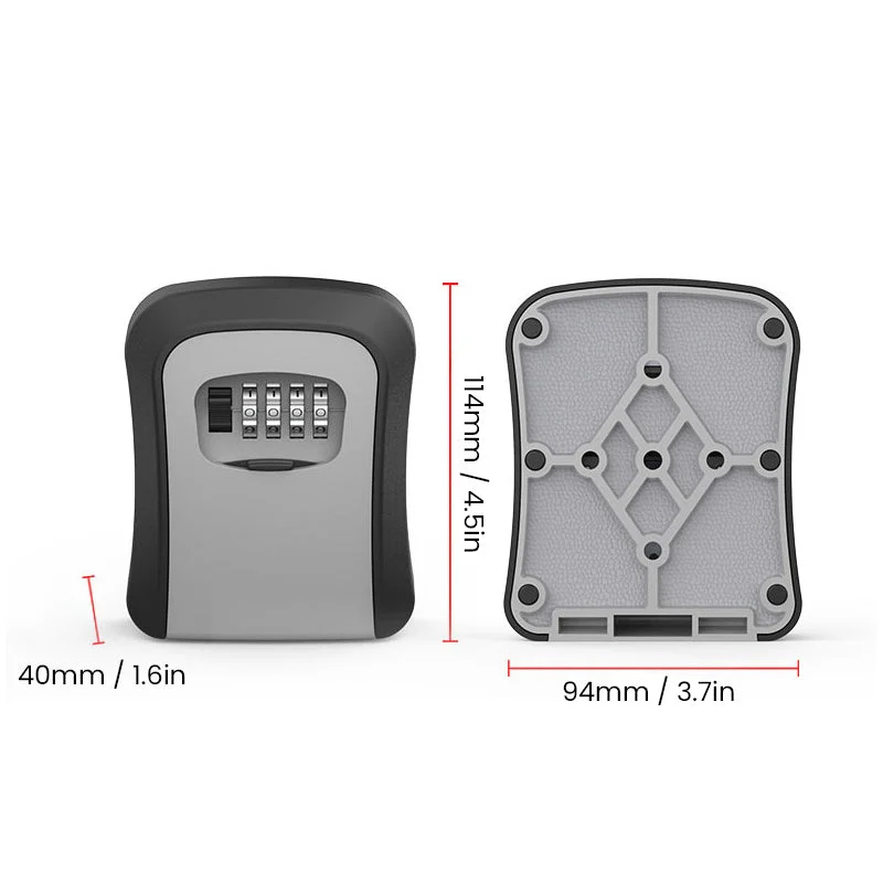 Key Lock Box Wall Mounted -  - #tag1#